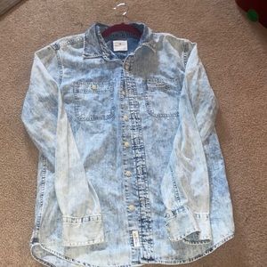 American Eagle Jean Button Up